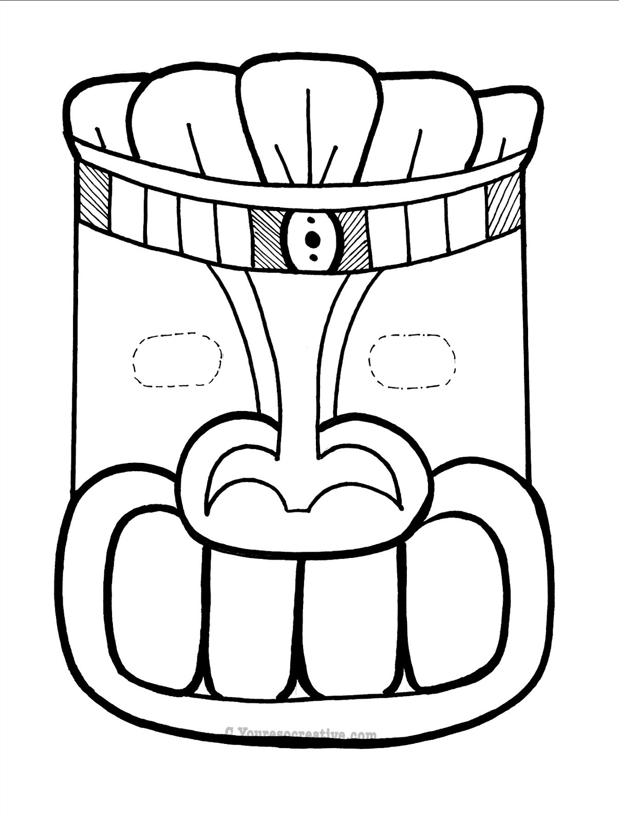 Tiki Lono Mask You're so creative