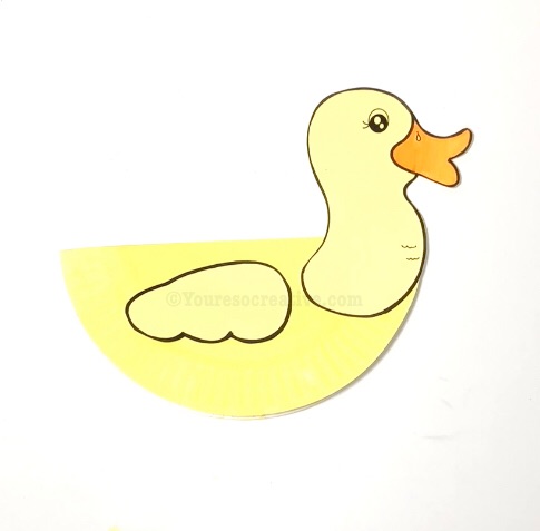 Paper Plate Swimming Duck Craft - Super Simple