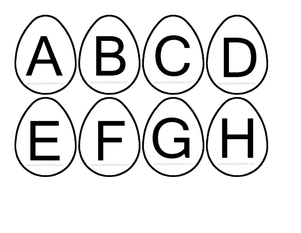 Egg Alphabet - You're so creative