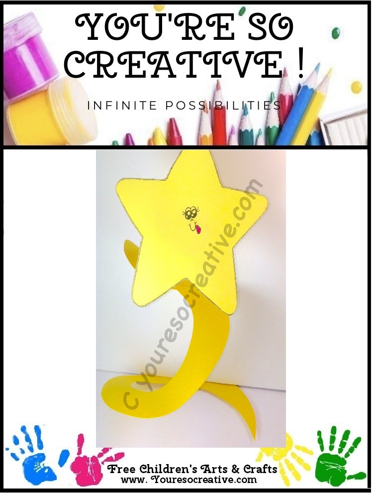 Shooting Star Wishes Kids Craft - Make and Takes